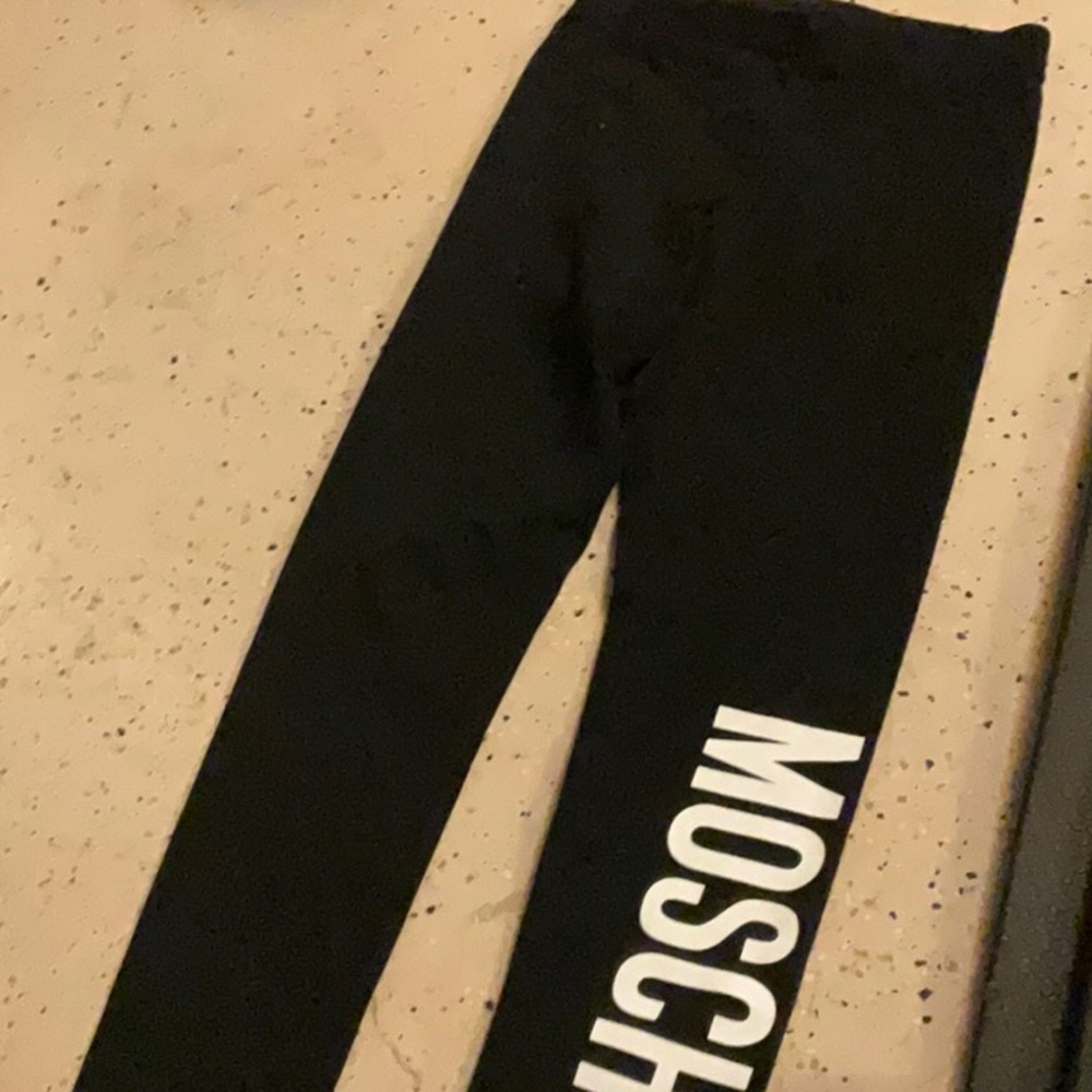 Moschino Black Leggings Bold Branding